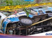 Detik-Detik Kecelakaan di Tukluk Kerjo Lor Wonogiri, Motor Tabrak Knalpot hingga Truk Tak Sempat Menghindar, Satu Pengendara Tak Sadarkan Diri